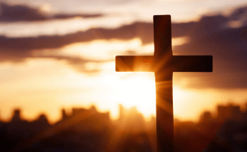 Silhouette of a Cross.